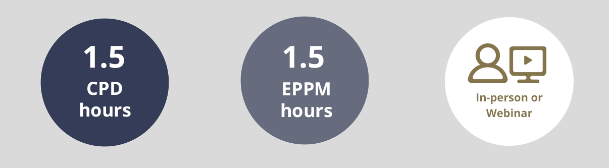 1.5 CPD Hours / 1.5 EPPM Hours